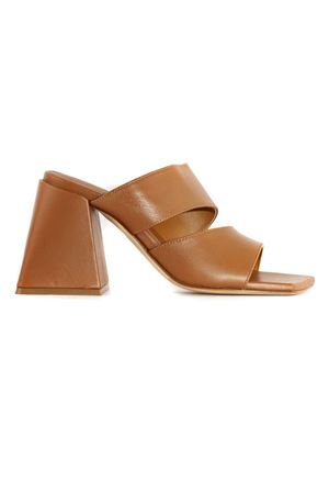 Brown leather sandal VIC MATIE' | 1G3860DG46G200315